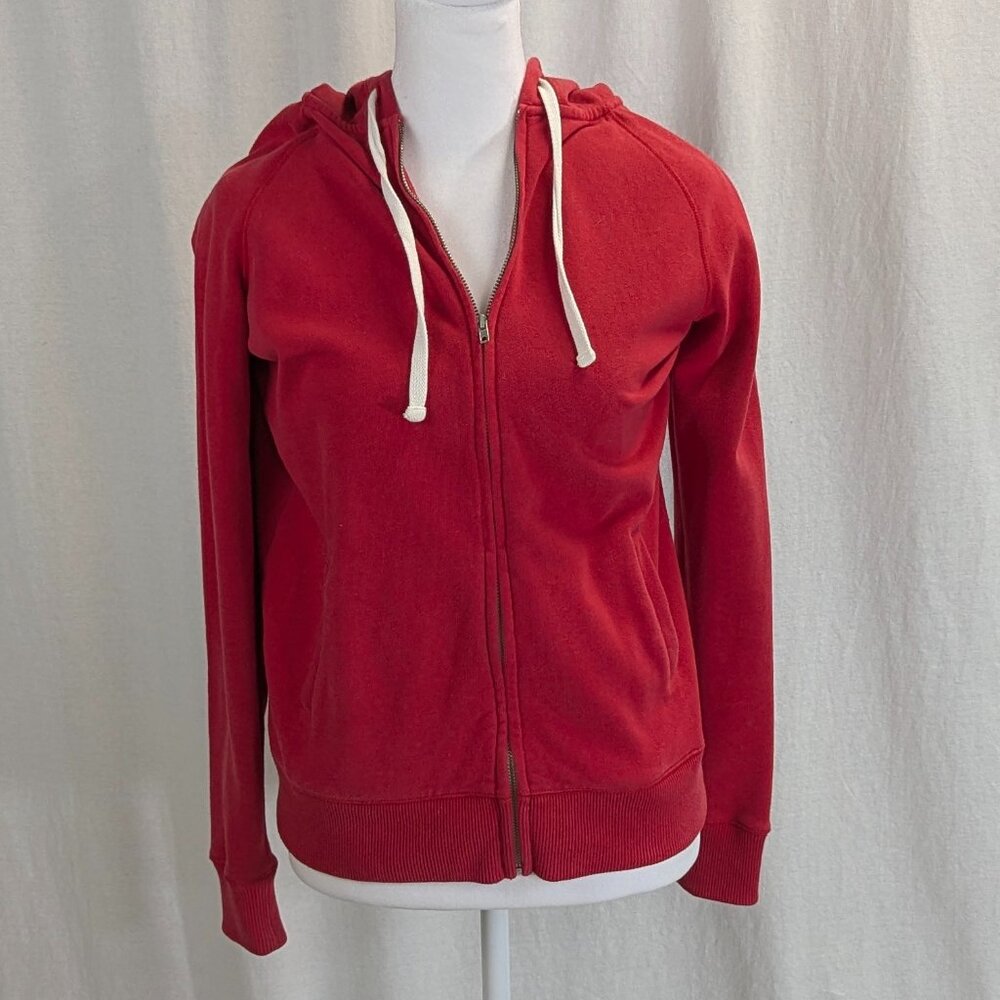 Aerie Size XS Cherry Red Zippered Hoodie
